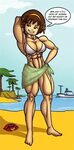Muscle Woman Cartoon